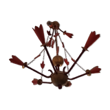Chandelier by Thierry costing unique piece made in the 90s in very good condition