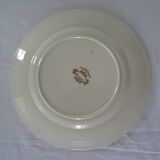 Plat  sarreguemines faience ancienne fleurs Strasbourg