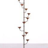 Scandinavian Brass standing candle stick 1960s