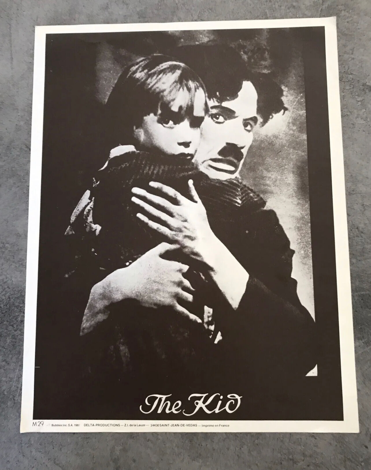Poster film the kid, charlie chaplin, delta-productions m29 - 41 x 31,5 cm