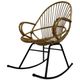 Vintage Dirk van Sliedregt Rohe Noordwolde rattan rocking chair