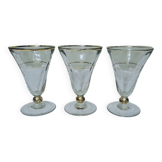 Verres de bistrot art déco