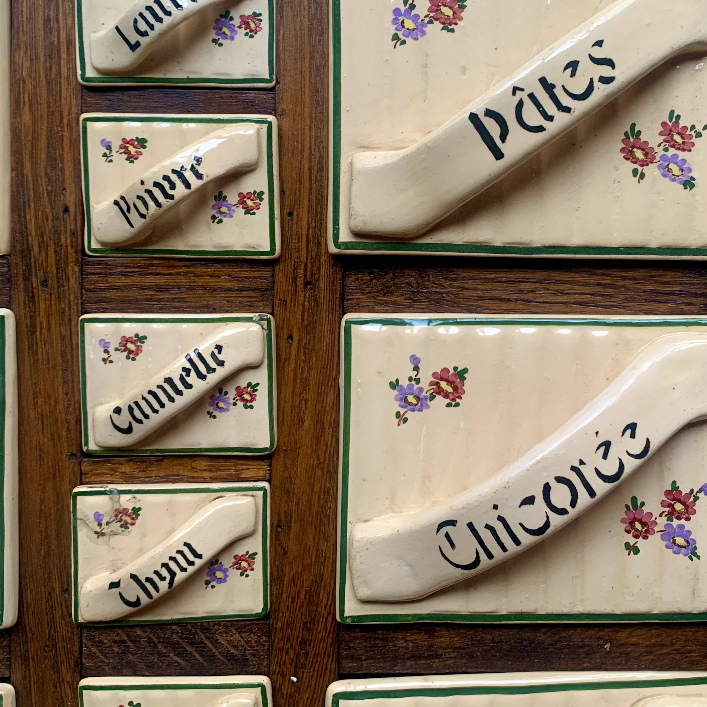 Art Deco wall spice rack