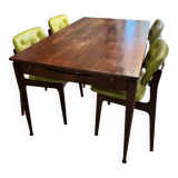 Vintage Scandinavian table in solid wood, to be refinished, original