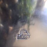 Indonesian artisanal silver-plated tray