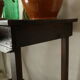 Old country side table in waxed wood