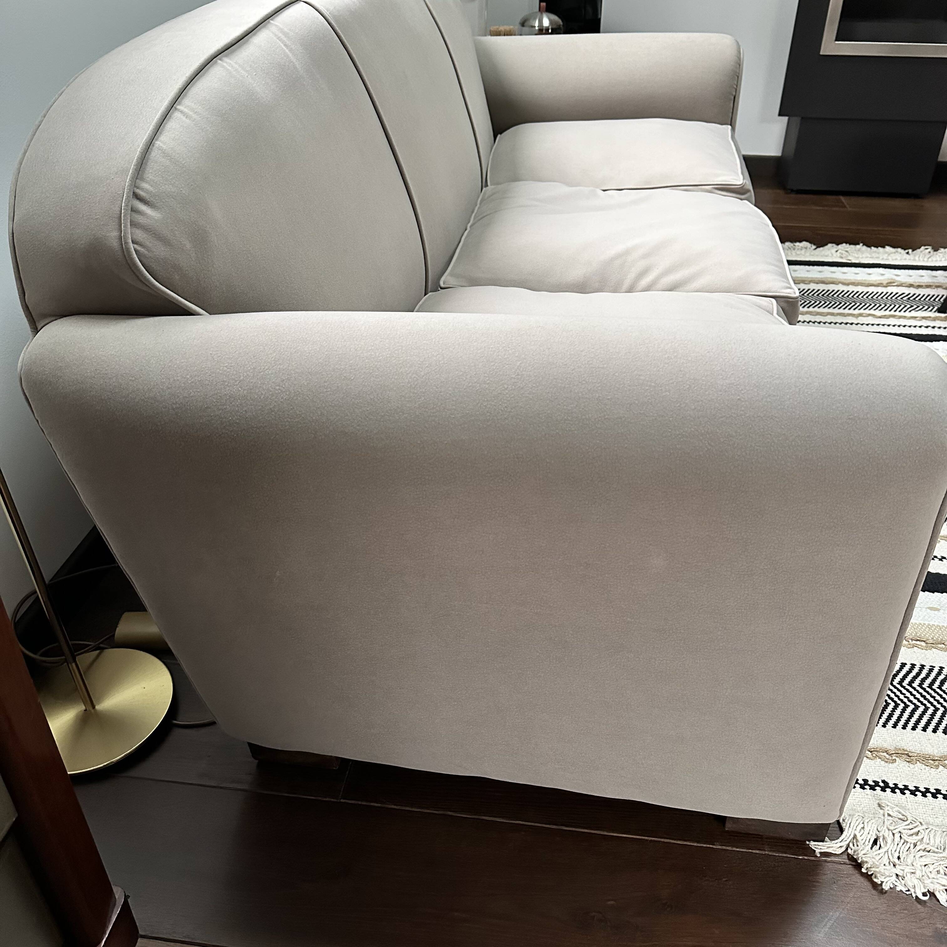 Ensemble club années 50 : 1 canapé 3 places + 2 fauteuils refaits  à neuf