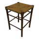Vintage Wooden Stool With Rope Seat 60s Minimalist