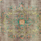 Anatolian handmade vintage rug 295 cm x 198 cm