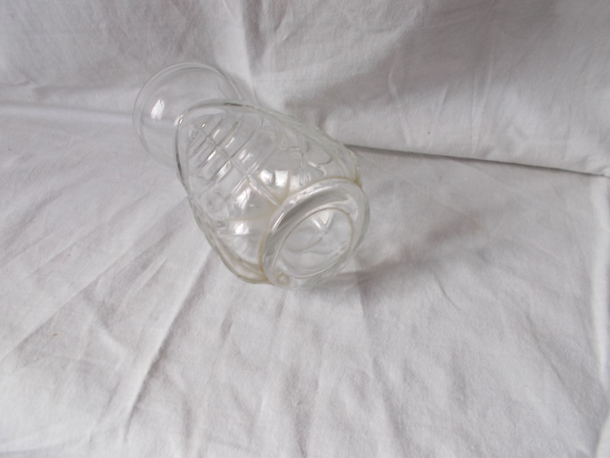 Hyacinth vase or glass moulded hydroponics