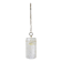 J.T. Kalmar Vienna Midcentury Textured Ice Glass Tube Brass Pendant Lamp, Austria, 1950s