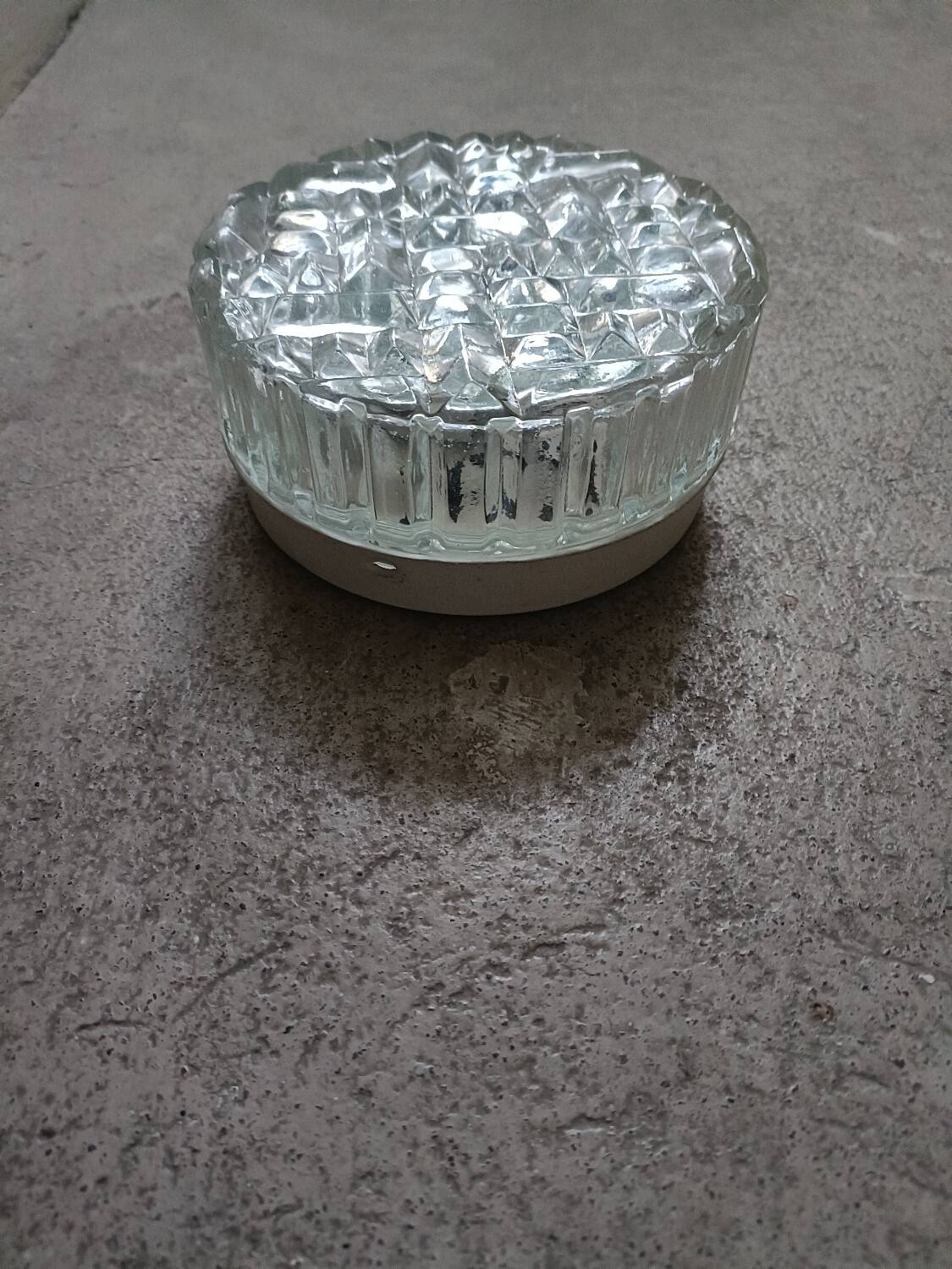 Vintage glass ceiling or wall light