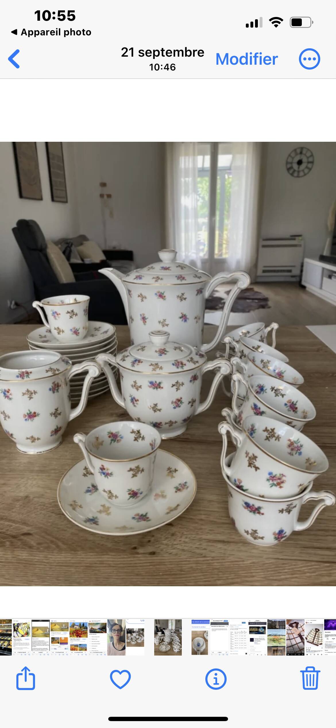 Raynaud porcelain tea service 27 pieces