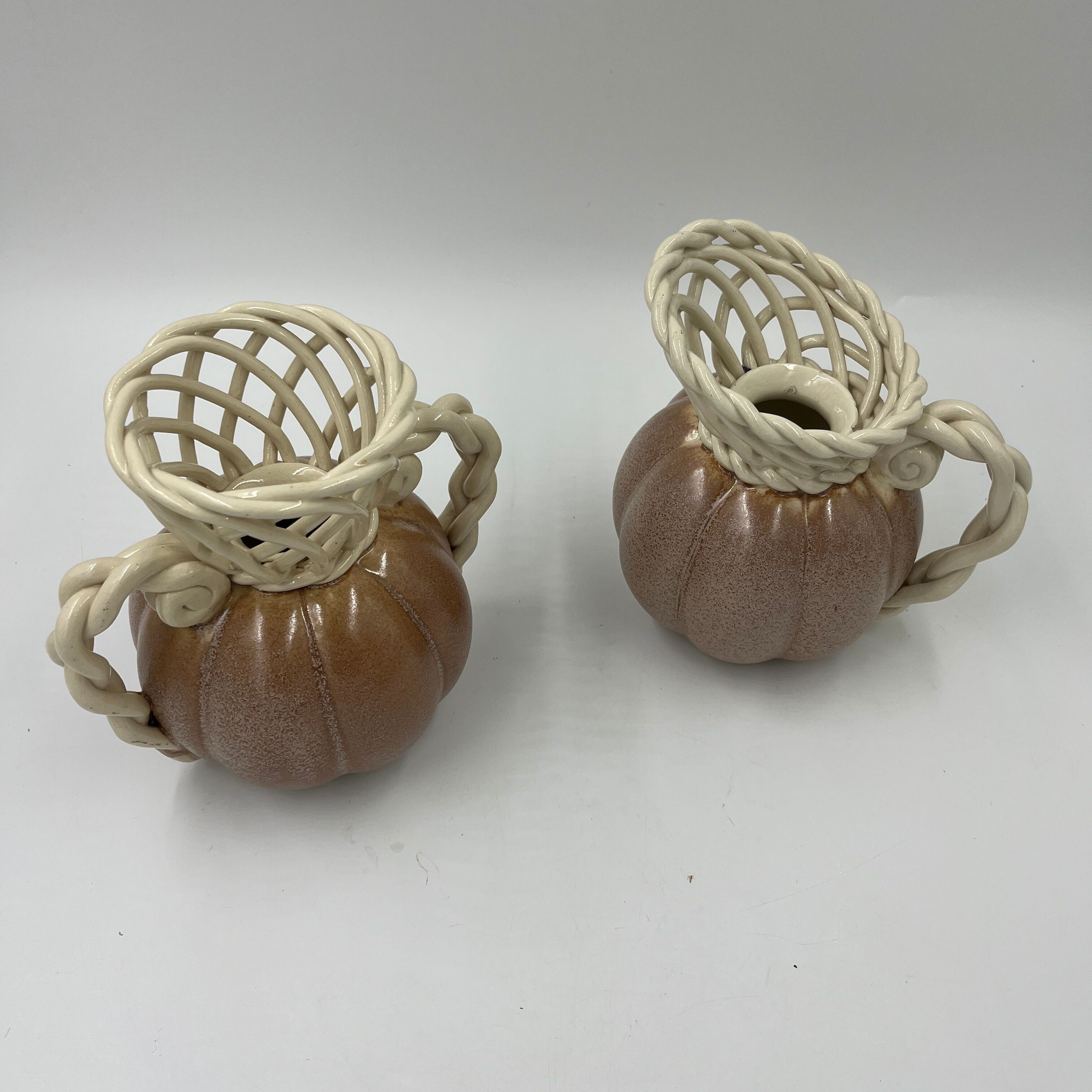 Duo of art deco vase earthenware Thulin