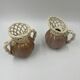 Duo of art deco vase earthenware Thulin