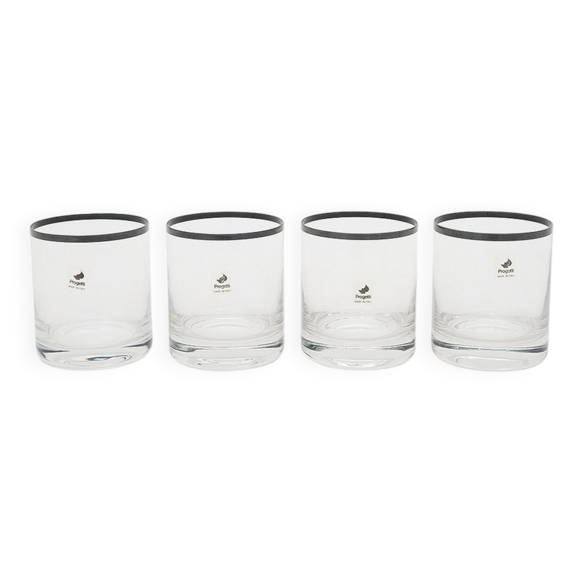 Glasses by Gianfranco Frattini for Progetti, 1970s, set of 4.