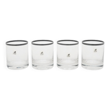 Glasses by Gianfranco Frattini for Progetti, 1970s, set of 4.