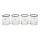 Verres par Gianfranco Frattini pour Progetti, années 1970, lot de 4