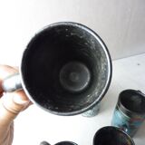 Lot of 6 cups, terracotta, from Vallauris