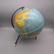 Mappemonde Taride années 60' en tole