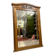 Large Art Deco period mirror in carved oak circa 1930