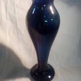Superb old glass paste vase signed Rick Strini