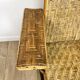 Antique chaise longue in wicker and hazel 20s