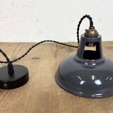 Vintage Industrial Grey Painted Ceiling Lamp, 2000s