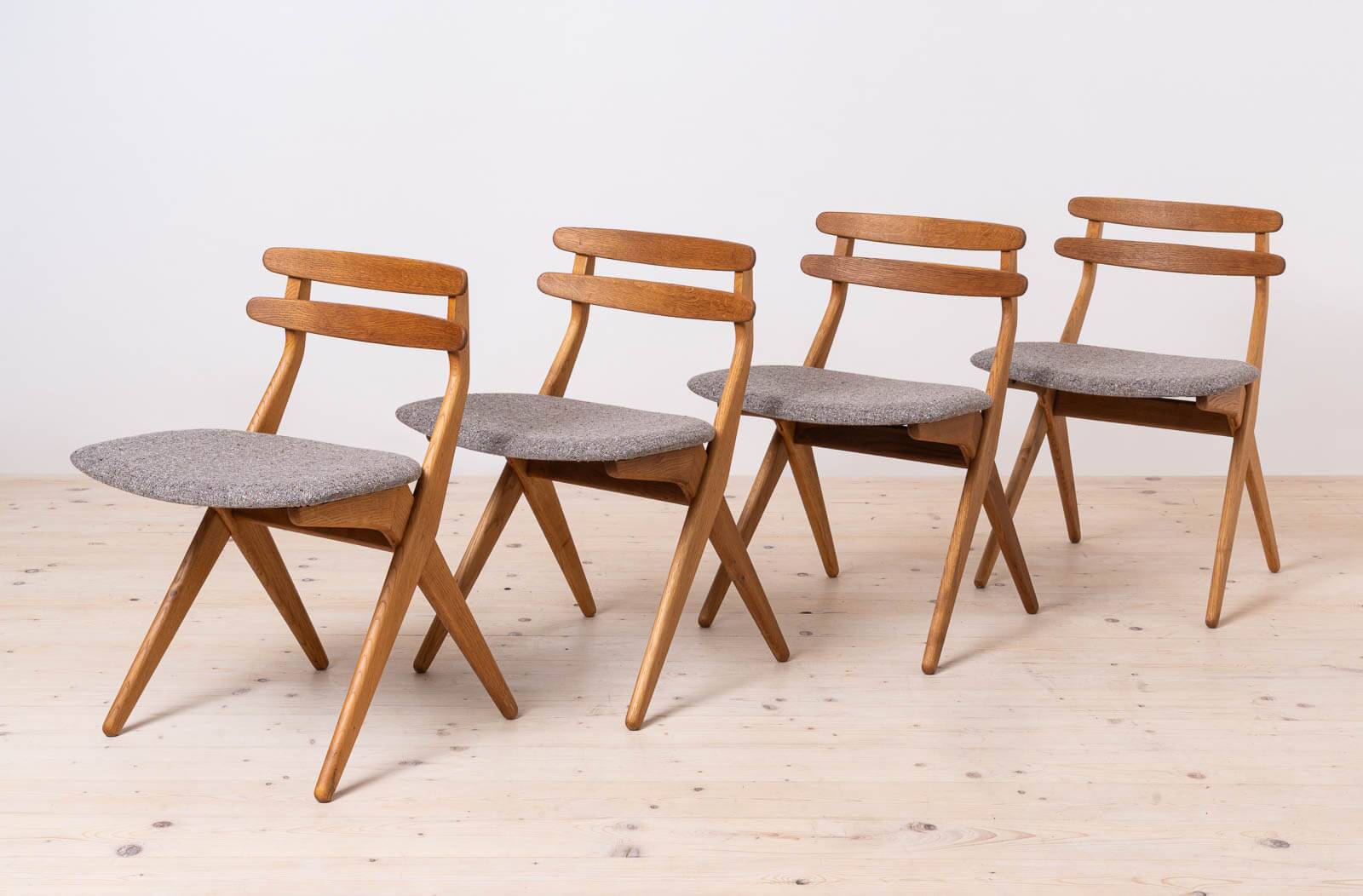 Set of 4 Dining Chairs, model SAKS by Poul Volther, Danish Design, 1960s