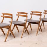 Set of 4 Dining Chairs, model SAKS by Poul Volther, Danish Design, 1960s