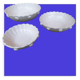 Hollow dishes old salad bowl white earthenware