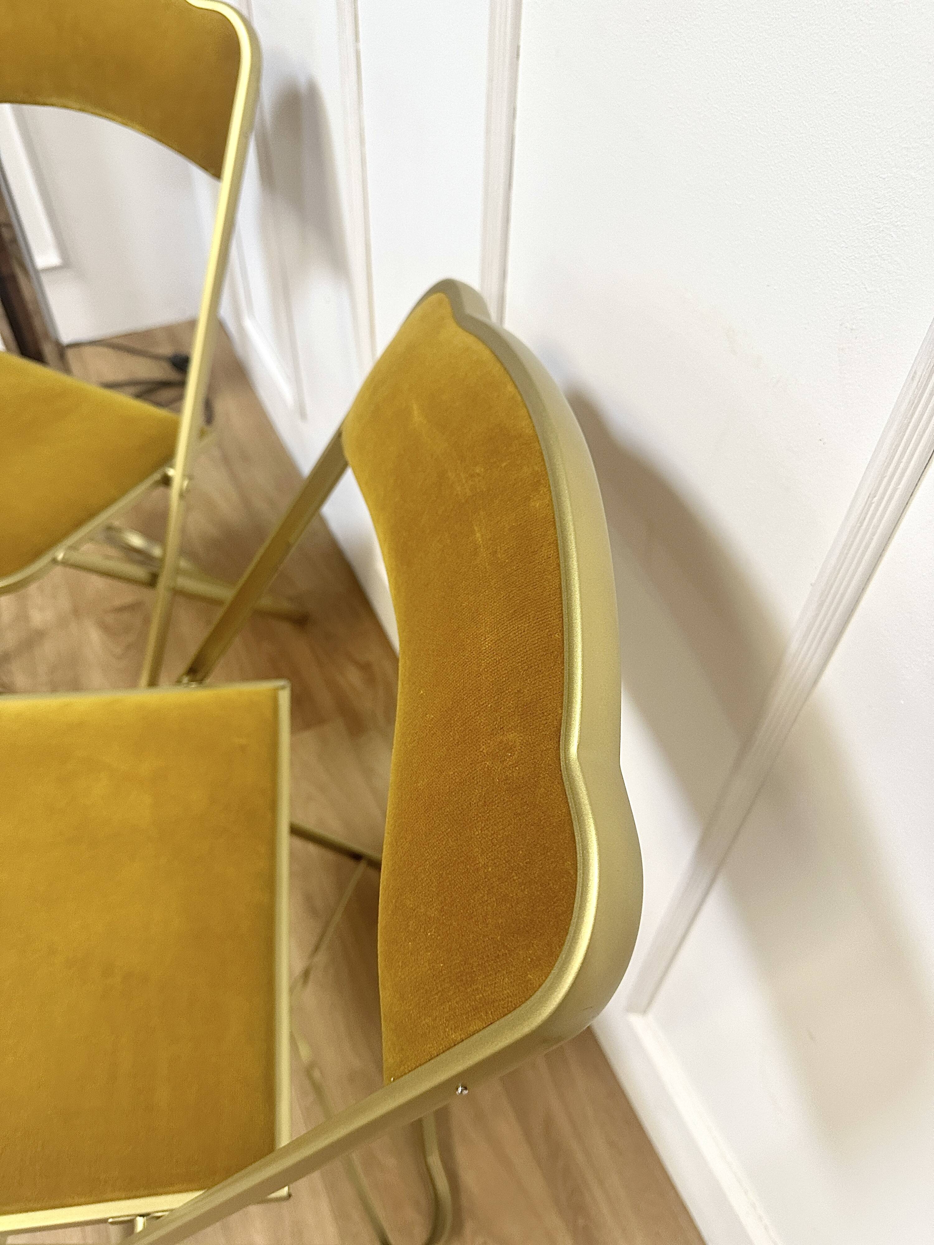 Pair of chaisor folding chairs