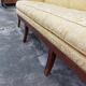 Vintage bench empire mahogany dolphin heads