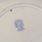 Set of 10 Jeanne D'arc plates in Gien porcelain