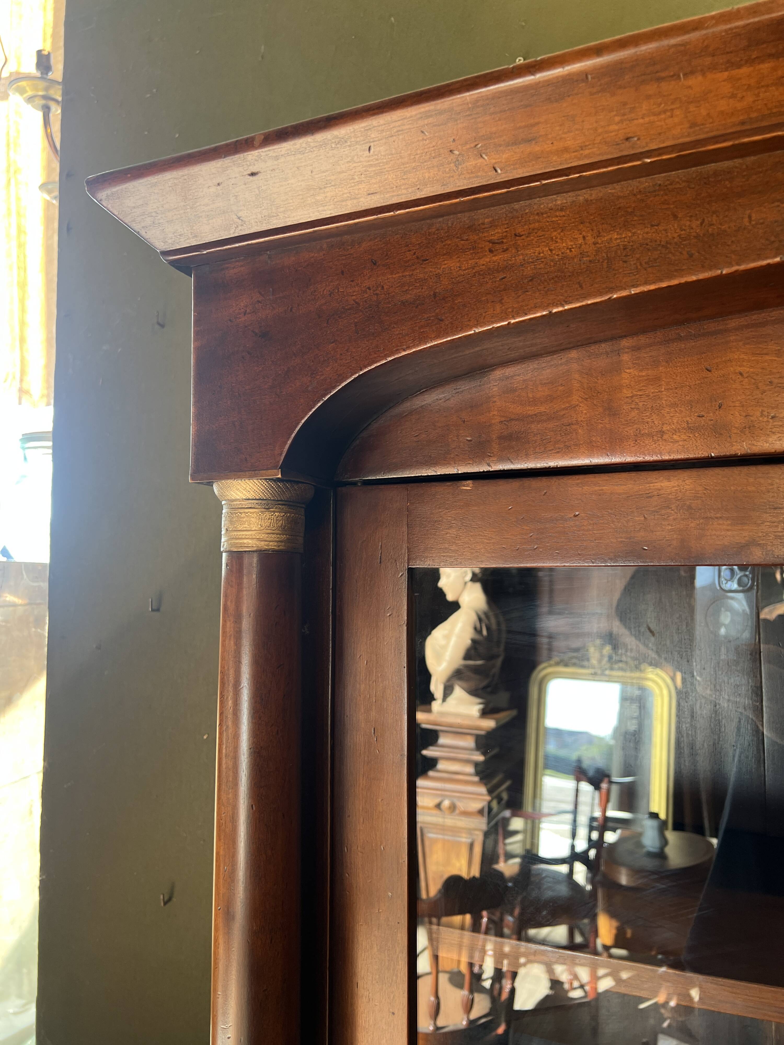 Vitrine-bibliothèque, 2 portes, Style Empire