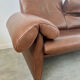 Vintage sofa 2 places leather camel design de sede ds-1023