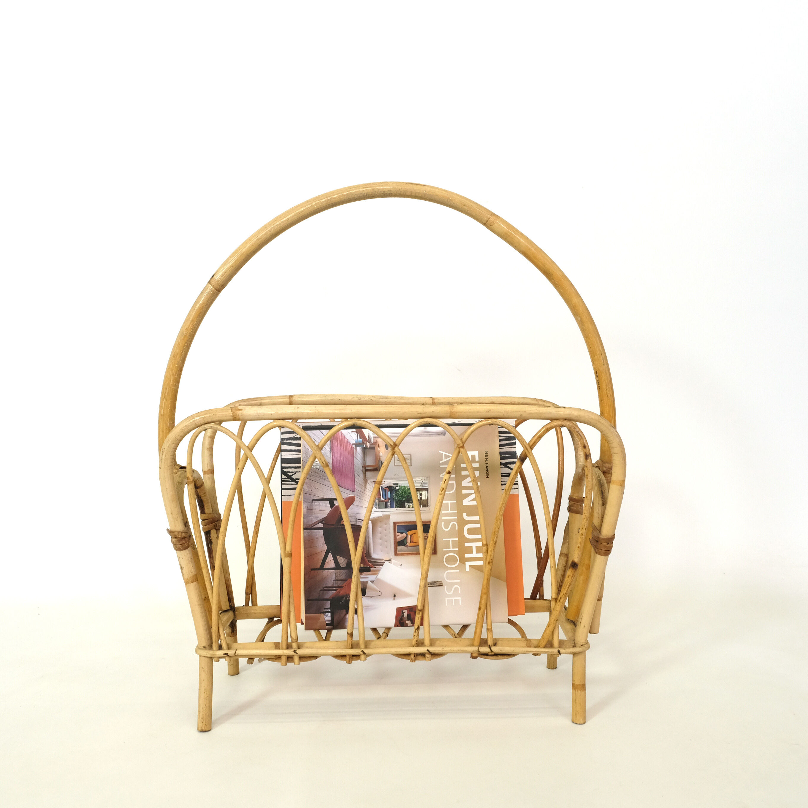 70s rattan magazine door