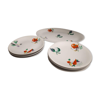 Luneville plates and dish