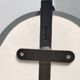 Postmodern Oval Wall-Mounted Entryway Mirror and Console Table with Glass T