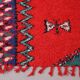 Red Vintage Moroccan Rug 167 x 190 cm - Berber Wool Rug - Handmade Rug Boho