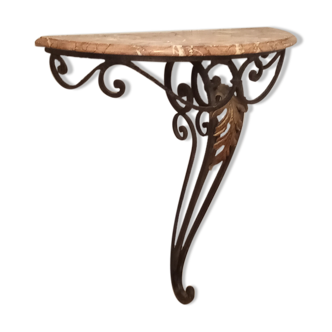 Eighteenth wrought iron console