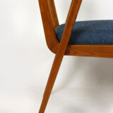 Ash & walnut dining chairs from Jitona Sobeslav, 1950