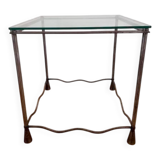 Marktex Beistelltisch mit Glasplatte (2000) – elegantes Vintage-Design mit