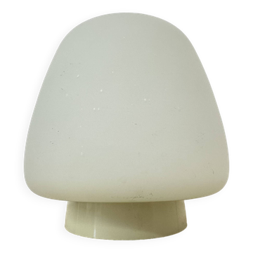 Plafonnier bauhaus art déco en verre opalin, années 1930, Pays-Bas