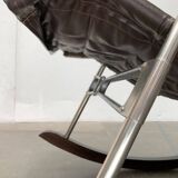 Mid-century Japanese space age folding rocking chair by Takeshi Nii, 1960s