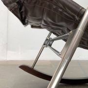 Mid-century Japanese space age folding rocking chair by Takeshi Nii, 1960s