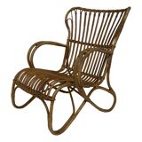 Ensemble de deux chaises en rotin modèle Belse 8 par Dirk van Sliedregt Rohe Noordwolde 1960