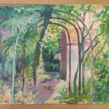 Oil on canvas garden