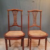 Paire de chaise cannées 1930