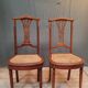Pair ef chair canées 1930